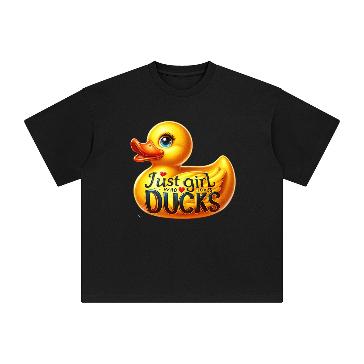 Just A Girl Who Loves Ducks Graphic Tee-INNBLAC Fashion Apparel