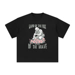 Land Of The Free Because Of The Brave Graphic Tee-INNBLAC Fashion Apparel