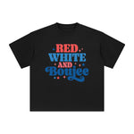 Red White And Boujee Graphic Tee-INNBLAC Fashion Apparel