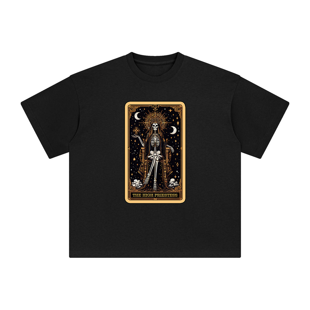 The High Priestess Card Graphic Tee-INNBLAC Fashion Apparel
