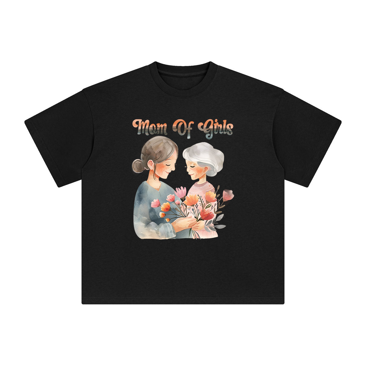 Mom Of Girls Graphic Tee-INNBLAC Fashion Apparel