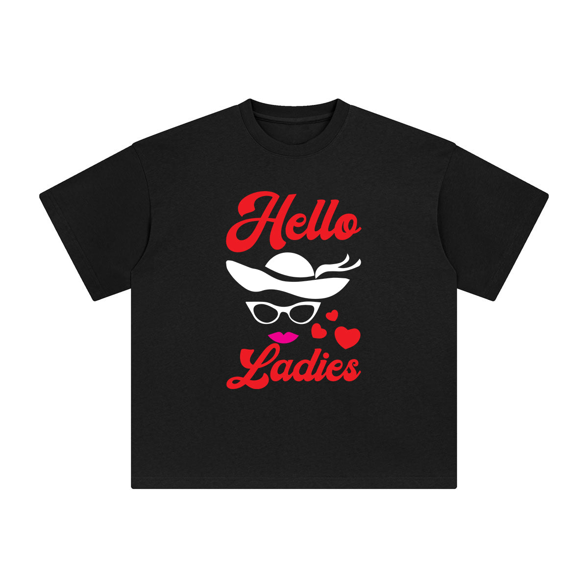Hello Ladies Graphic Tee-INNBLAC Fashion Apparel