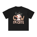 Cute Cow Graphic Tee-INNBLAC Fashion Apparel