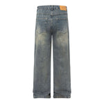 Vintage Washed Relaxed Straight Leg Jeans