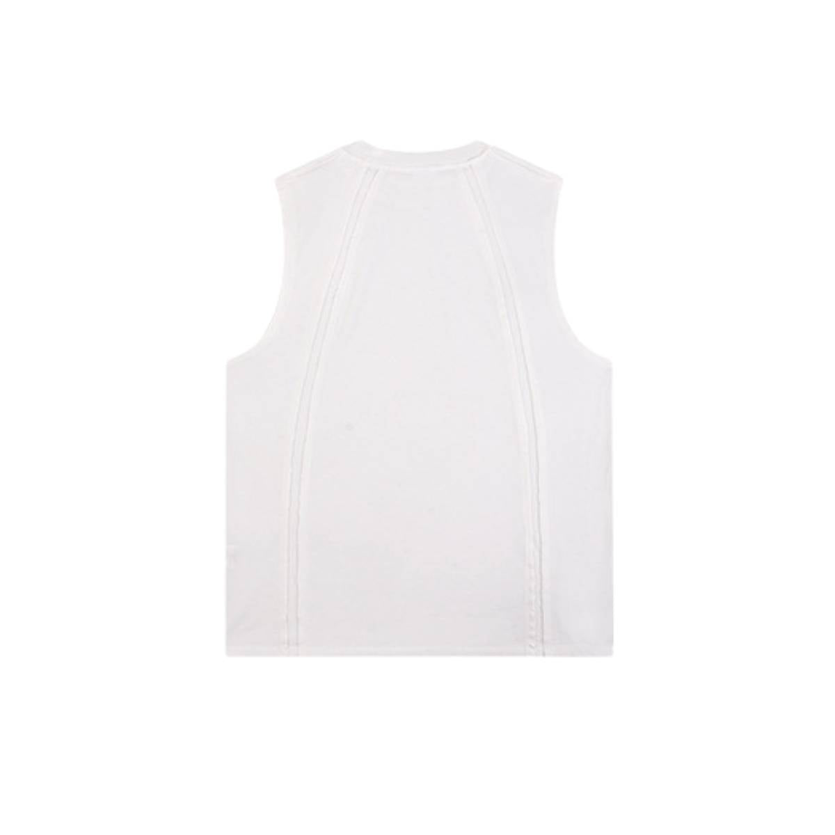 Camiseta sin mangas descolorida de 8 oz
