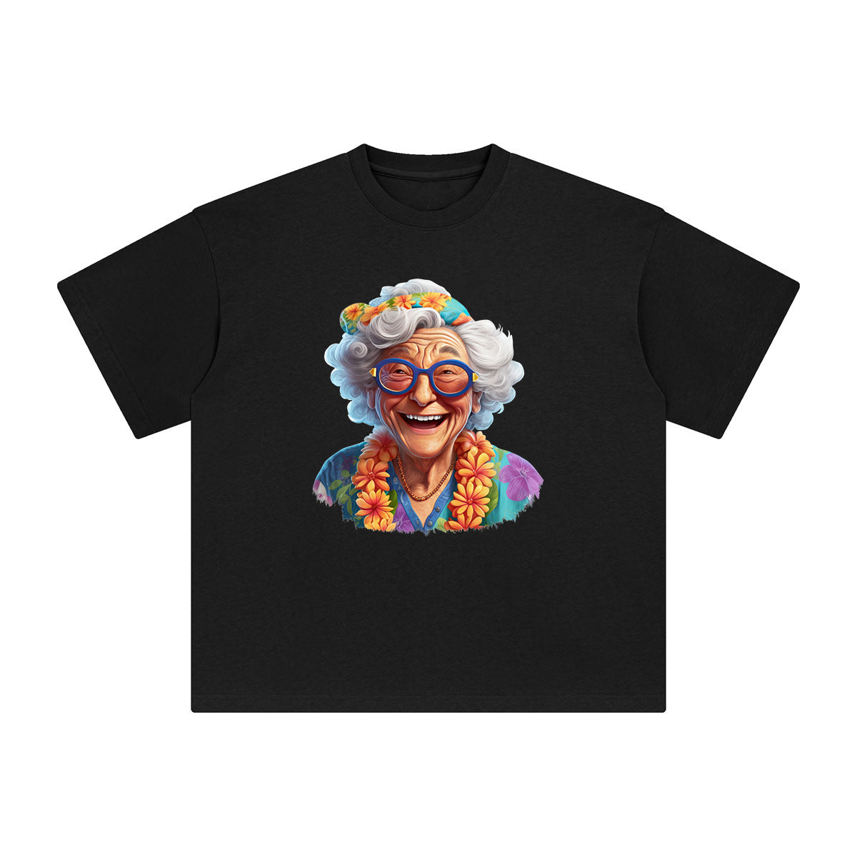Hawaii Grandma Graphic Tee-INNBLAC Fashion Apparel