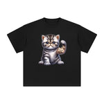 Exotic Shorthair Flexes Muscles Graphic Tee-INNBLAC Fashion Apparel