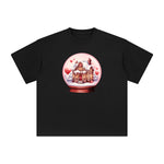 Valentine Snow Globe Graphic Tee-INNBLAC Fashion Apparel