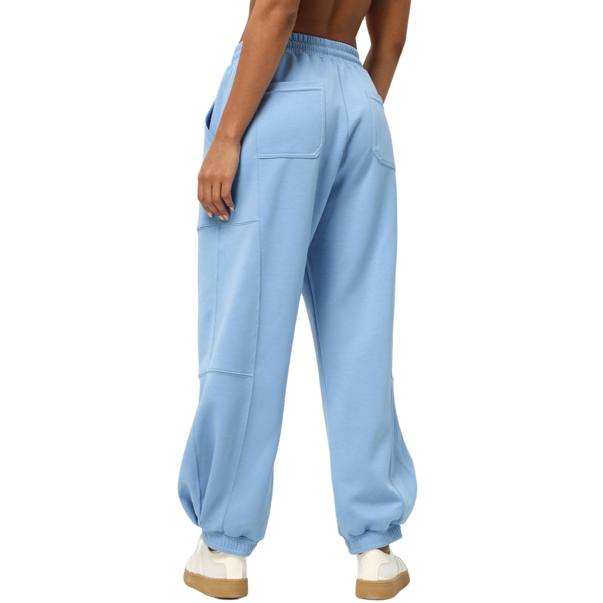 Women's Solid Baggy-Fit Joggers