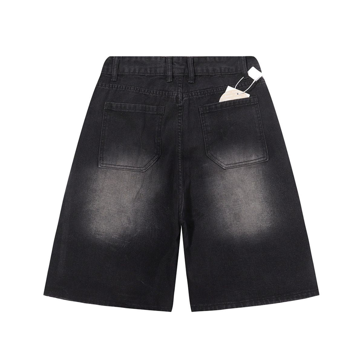 Bermudas con lavado vintage y salpicaduras de tinta