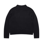 Seagull‑Collar Polo Vintage Washed Half‑Placket Sweatshirt