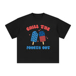 Chill The Fourth Out Graphic Tee-INNBLAC Fashion Apparel