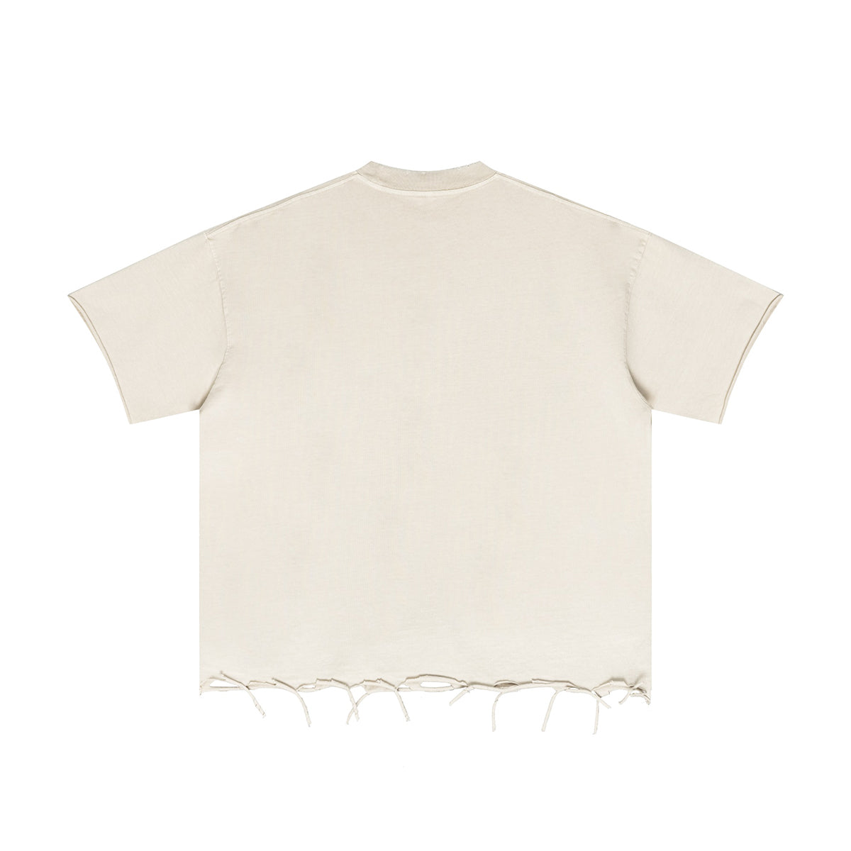 Camiseta lavada y desgastada de peso pesado de 9.3 oz