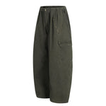 Men's Vintage Punk Cargo Pants â€?Wide-Leg, Zipper & Pockets