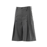 Vintage Pinstripe Wide Leg Cropped Trousers