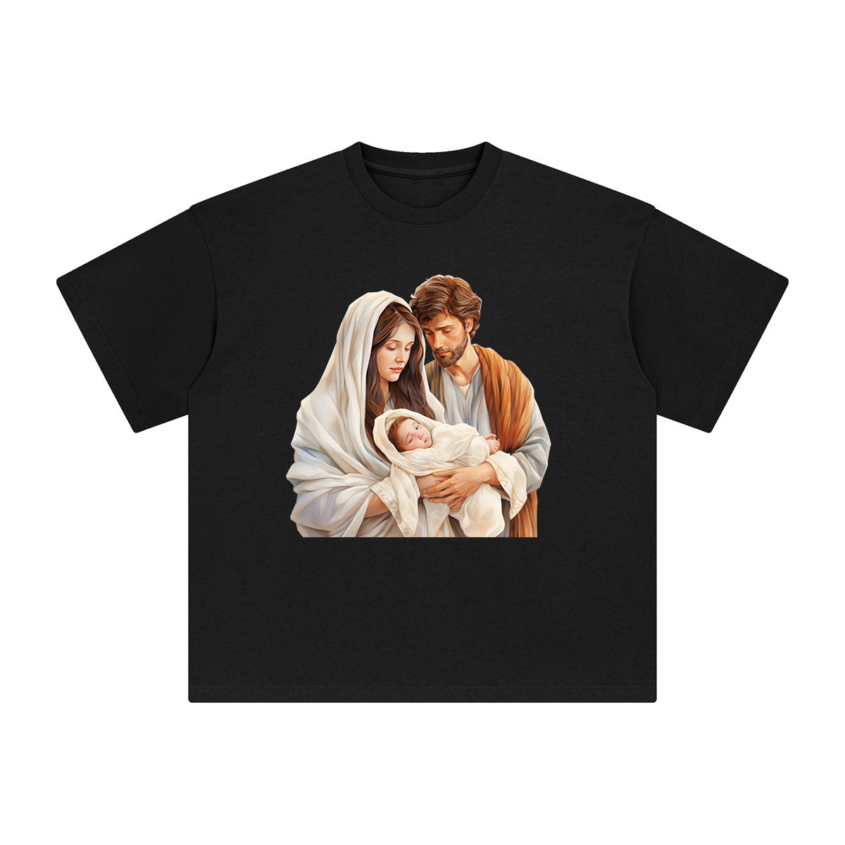Christmas Nativity Scene Graphic Tee-INNBLAC Fashion Apparel