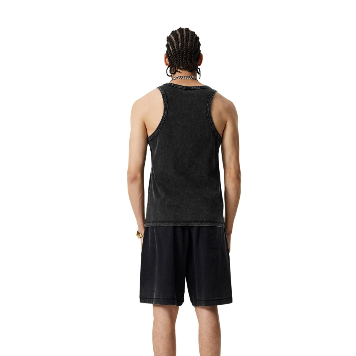 Heavyweight Stone Wash Sleeveless Tee 9.5oz