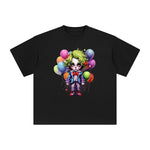 Halloween Clown Boy & Balloons Graphic Tee-INNBLAC Fashion Apparel