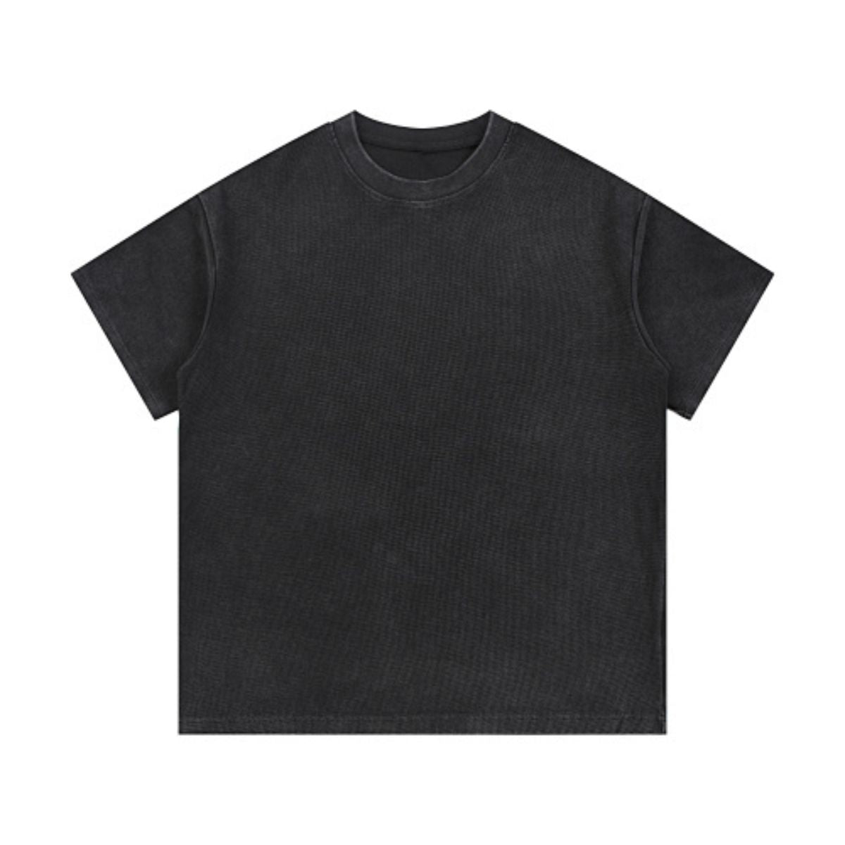 340G Vintage Wash Waffle Knit Relaxed Fit T-Shirt