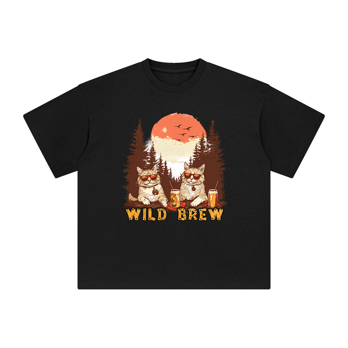 Wild Brew Graphic Tee-INNBLAC Fashion Apparel