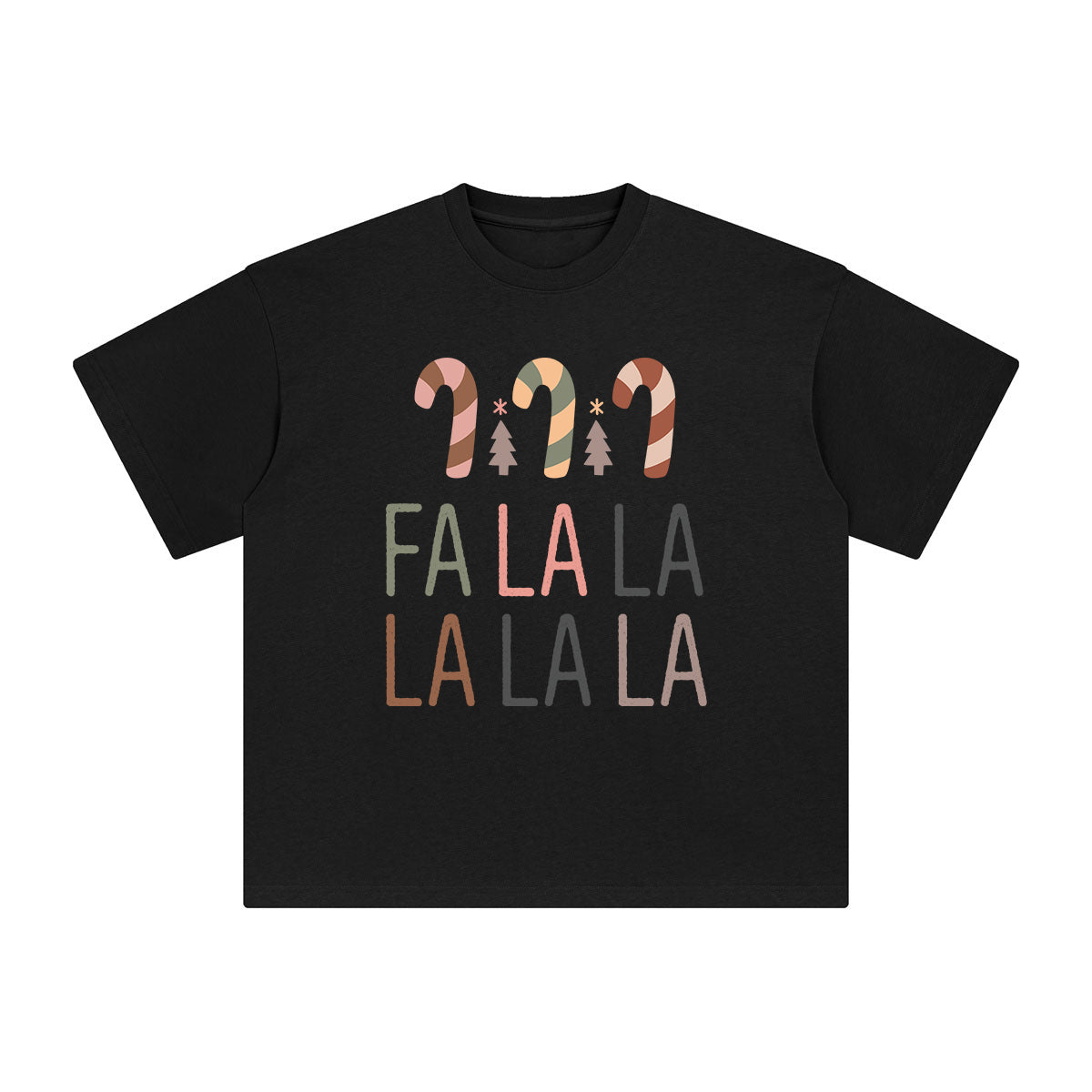 FALALA Boho Christmas Graphic Tee-INNBLAC Fashion Apparel