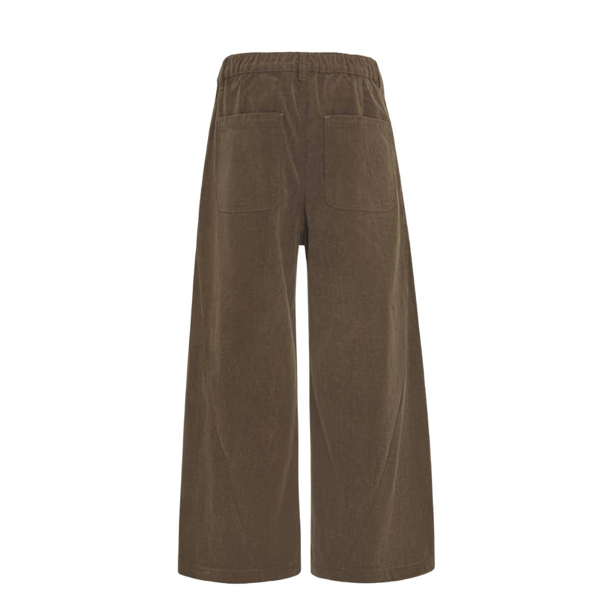 Ins Style Washed Corduroy Striped Relaxed Wide Leg Pants