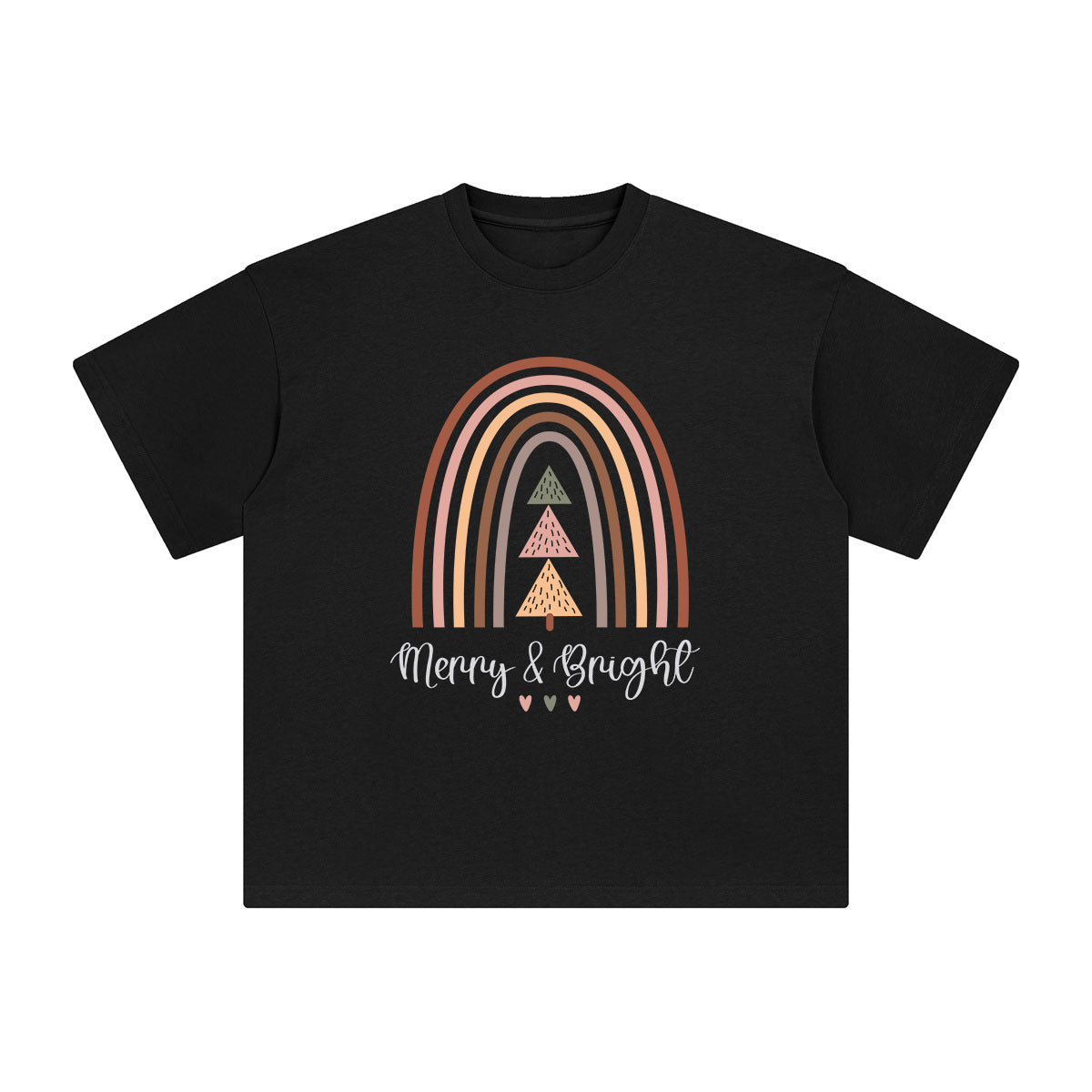 Boho Christmas Graphic Tee-INNBLAC Fashion Apparel