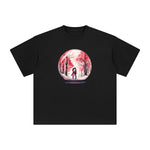Valentine Lovers Globe Graphic Tee-INNBLAC Fashion Apparel