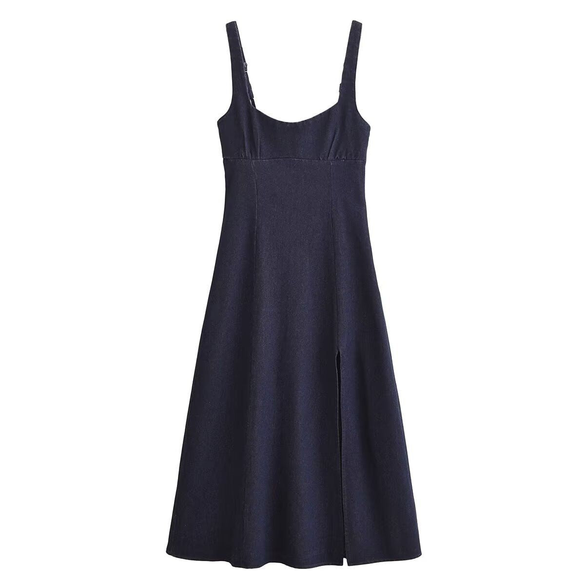 Falda vaquera con bordado de perlas y lavado vintage