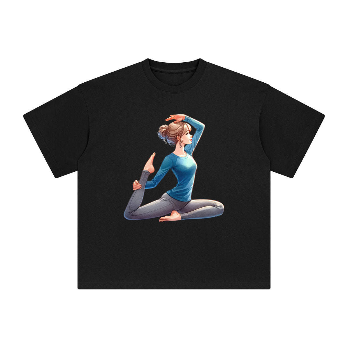 Yoga Mom Comic Graphic Tee-INNBLAC Fashion Apparel
