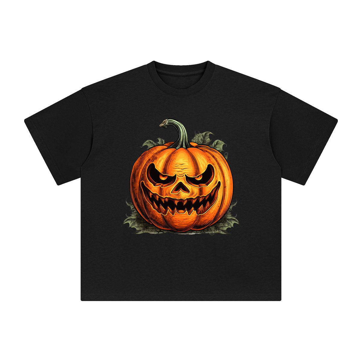 Halloween Pumpkin Graphic Tee-INNBLAC Fashion Apparel