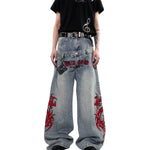 Vintage Embroidered Balloon Leg Jeans