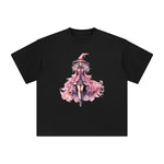 Pink Witch Graphic Tee-INNBLAC Fashion Apparel