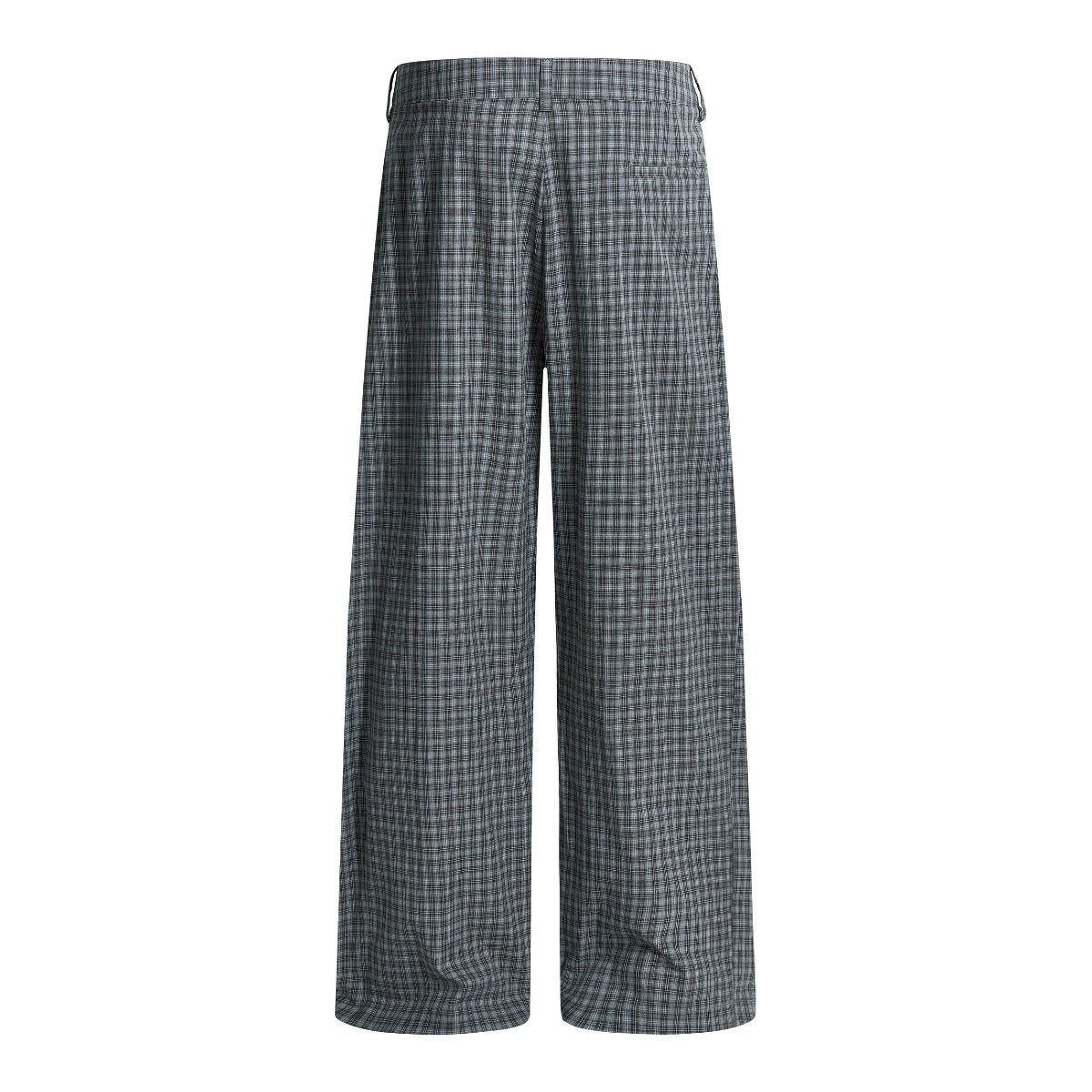 Plaid Wide-Leg Relaxed Baggy Unisex Casual Trousers
