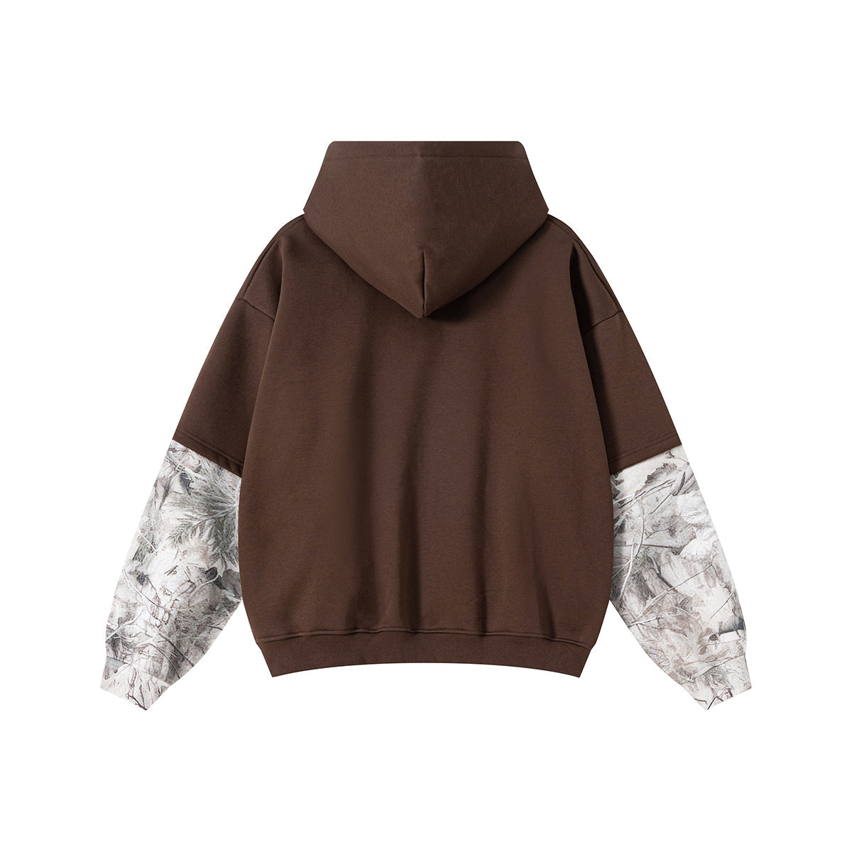 Branch Camo Two-Layer Sleeve Fleece Hoodie