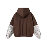 Branch Camo Two-Layer Sleeve Fleece Hoodie