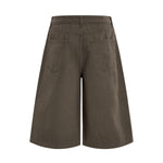 Retro Washed Baggy Straight-Leg Bermuda Shorts