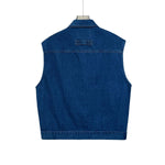 Women's Loose Fit Sleeveless Denim Jacket