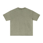 Camiseta lavada con borde reverso sin rematar de 8 oz