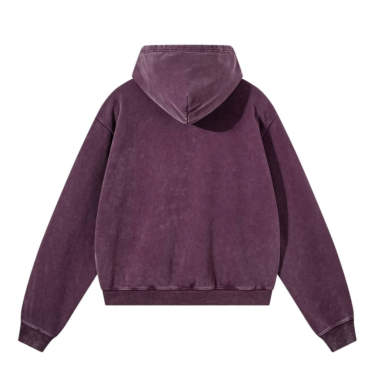 Snow Wash Vintage Distressed Ripped Hoodie