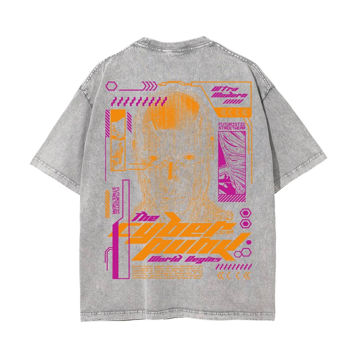 Cyberpunk Streetwear Brutalism Graphic Tee-INNBLAC Fashion Apparel