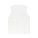 Panelled Back Seam Sleeveless T-Shirt