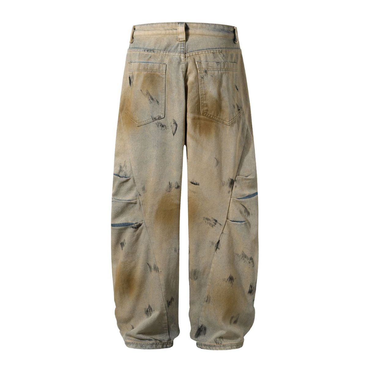 Smoke Rise Muddy Washed Barrel-Leg Jeans