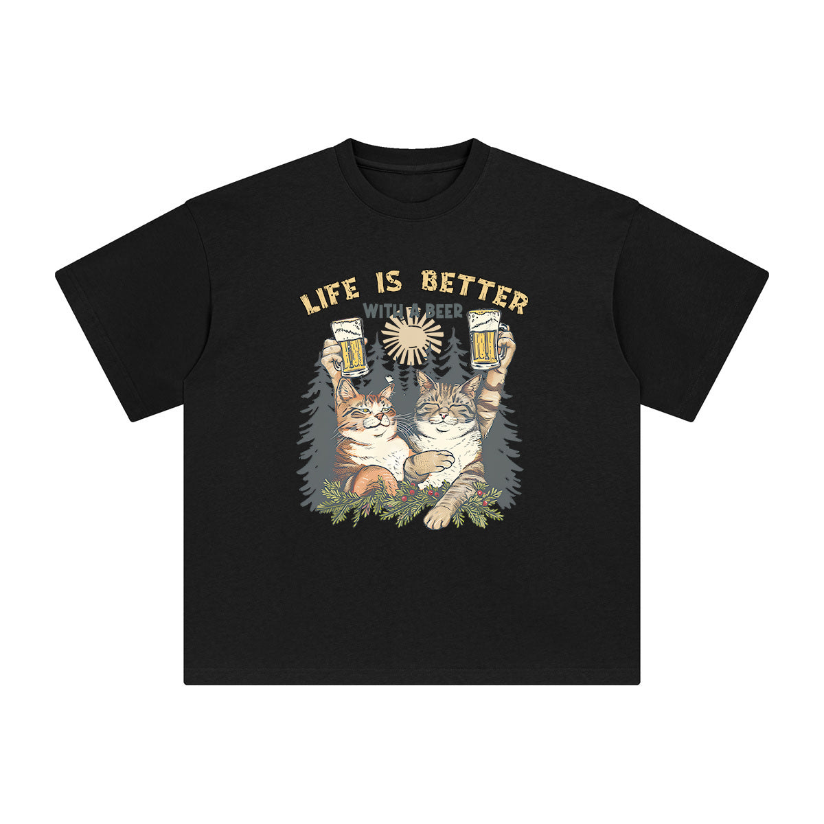 Life Is Better With A Beer Graphic Tee-INNBLAC Fashion Apparel