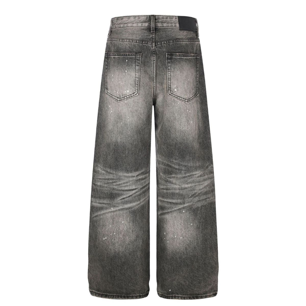 Trendy Metal Stud Embellished Relaxed Fit Jeans