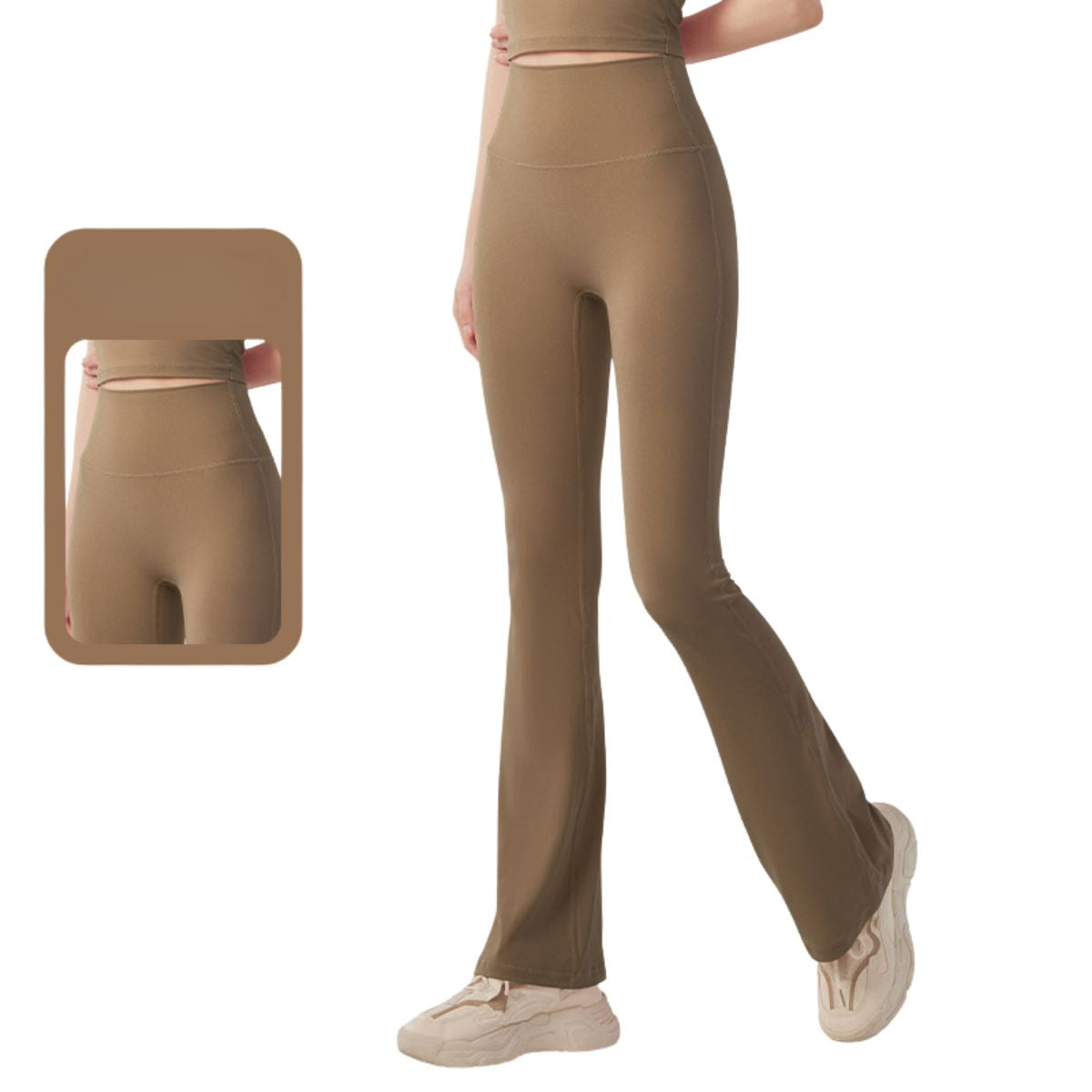 Buttery-Soft Flare Leggings for Women Tummy Control Workout Pants