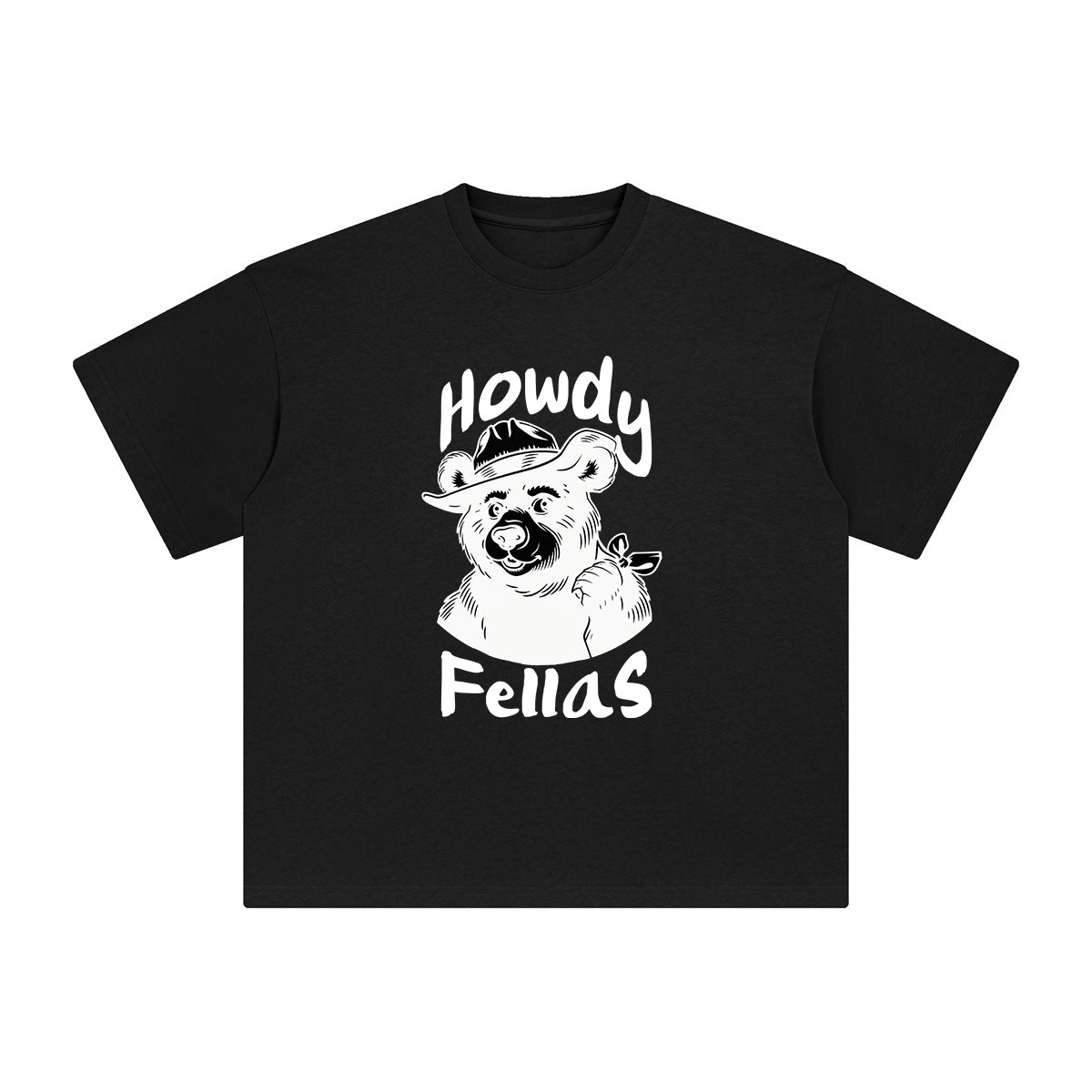 Howdy Fellas Graphic Tee-INNBLAC Fashion Apparel