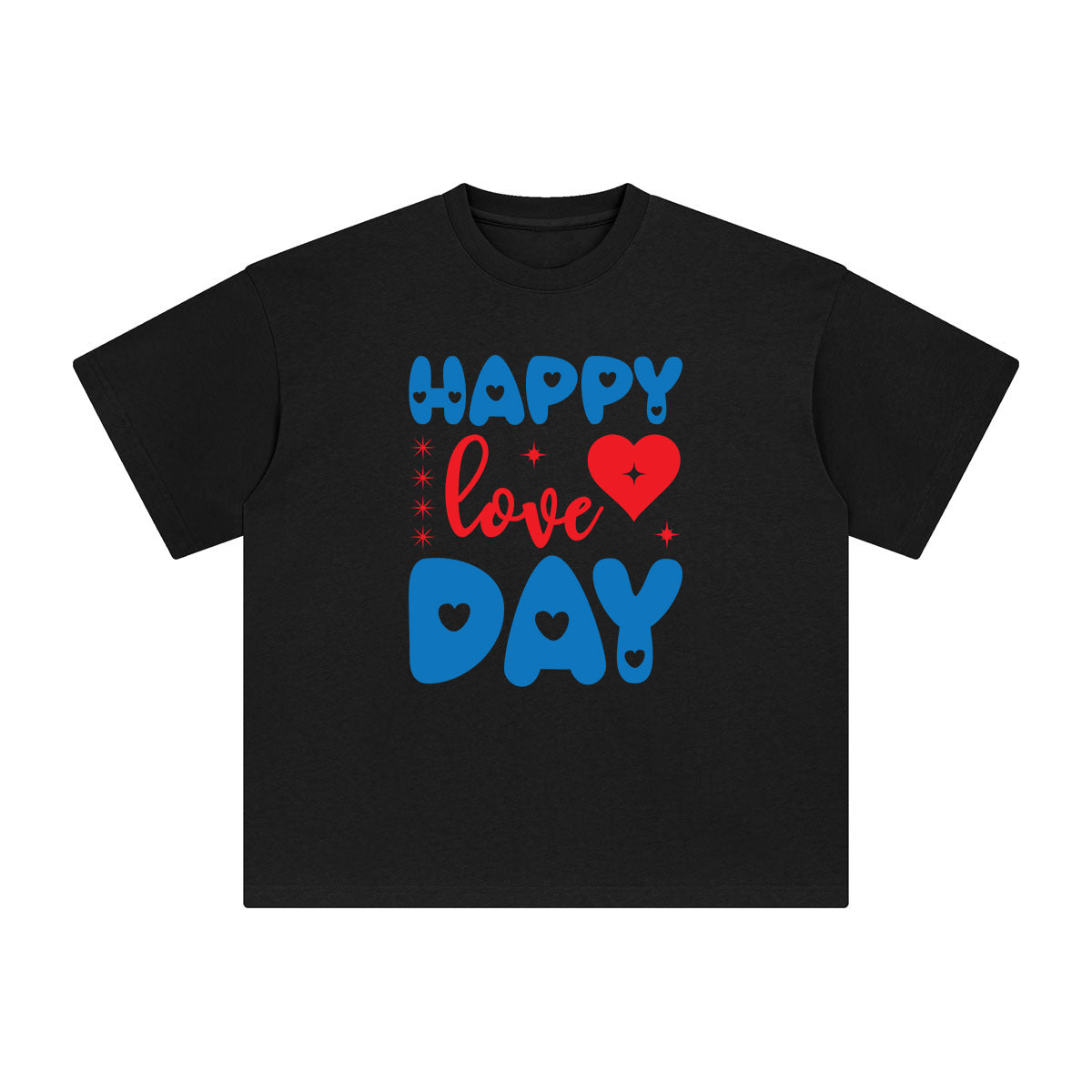 Happy Love Day Graphic Tee-INNBLAC Fashion Apparel