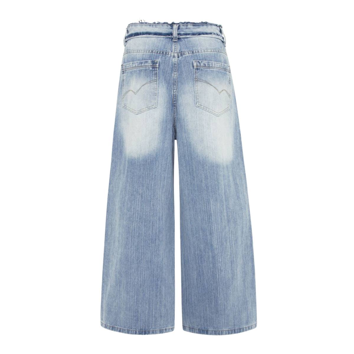 Vintage Washed Distressed Baggy Denim Jeans