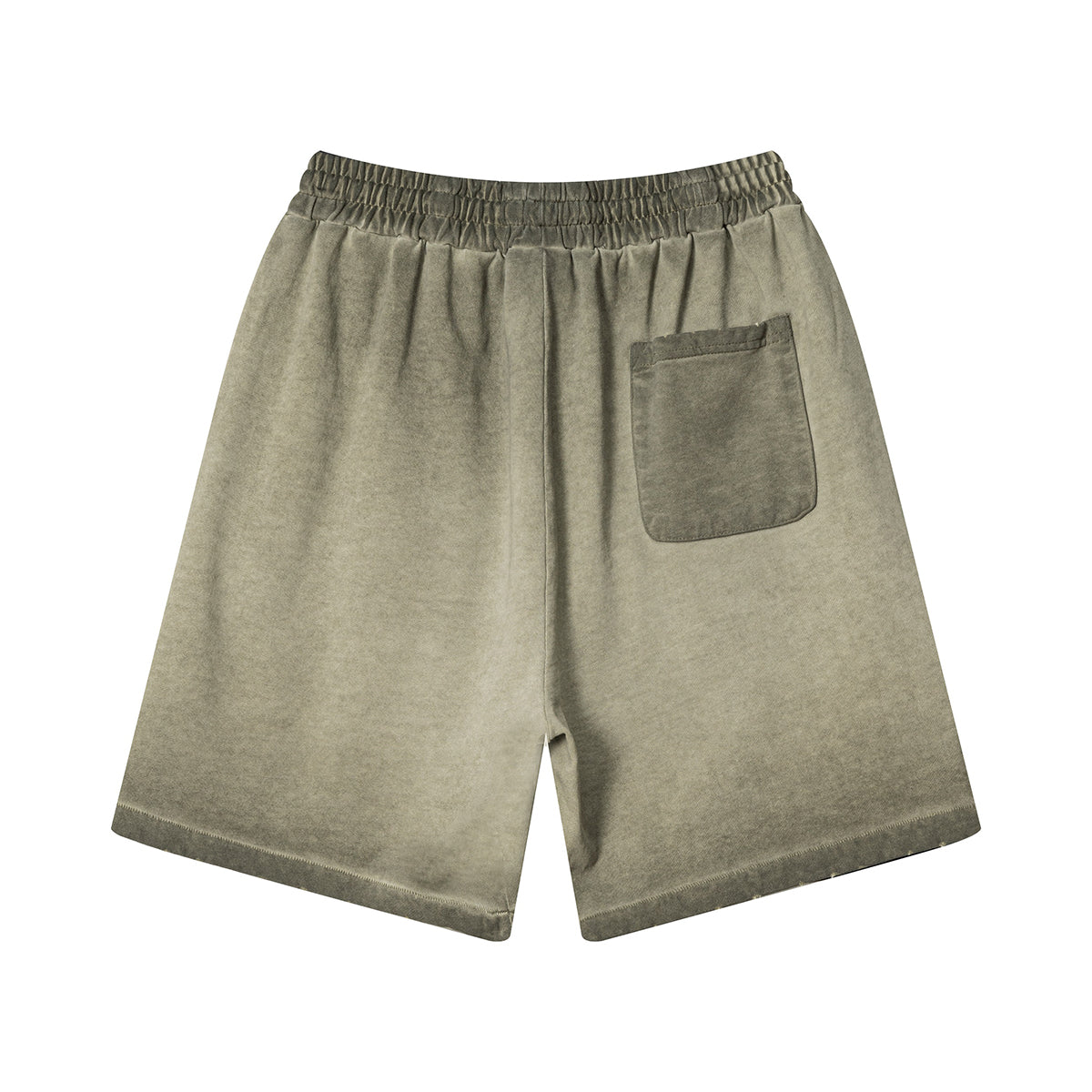 Pantalones cortos desgastados con lavado intenso